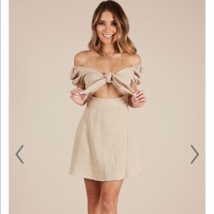 Brown linen dress brand new